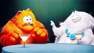 The Garfield Movie Jinx Flirting With Vic Scene Trailer New 2024