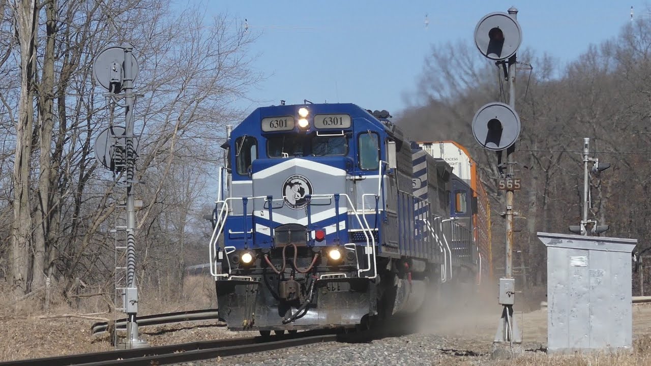 [4K] Chasing Lake State Railway Z127 from Flint to Wixom 3-20-21