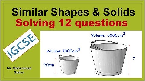 Similar shapes, Area and Volume of similar shapes
