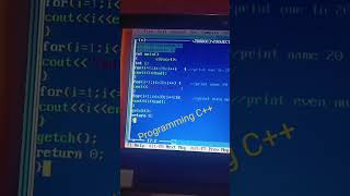 #coding in turbo c++ # for loops
