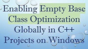 Enabling Empty Base Class Optimization Globally in C++ Projects on Windows