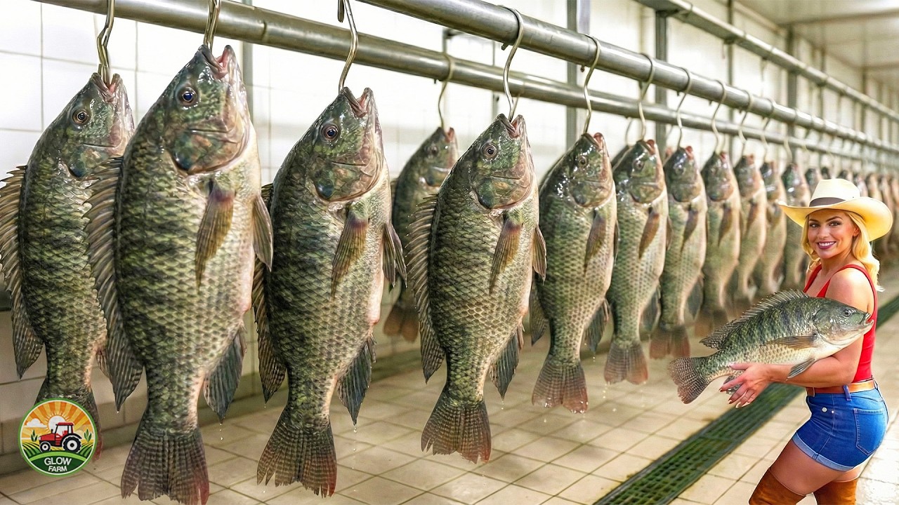 Как перерабатываются миллионы тонн тилапии – изнутри огромных китайских ферм по разведению тилапи...