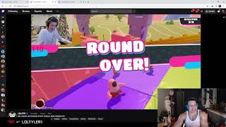 xQc Blatantly Cheats in Twitch Rivals Fall Guys Tiebreaker - Glitchcon