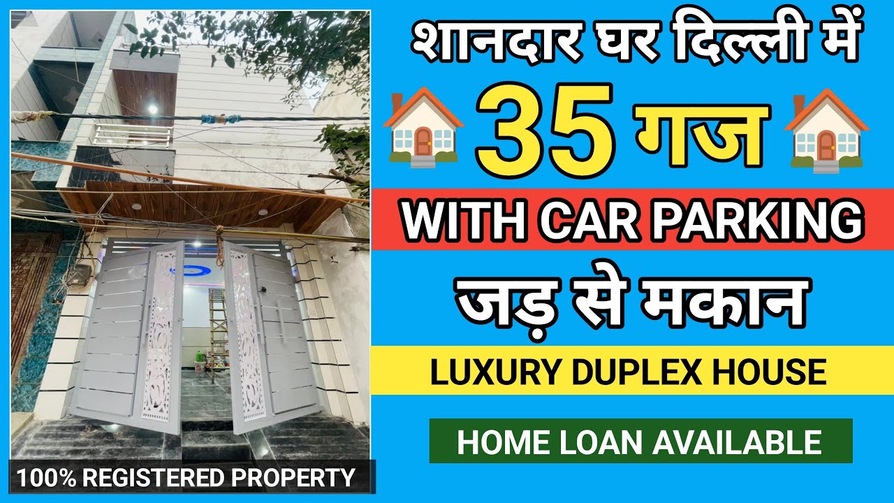 35 Gaj ( Jad se Makan in Delhi ) With Car Parking, Independent House For Sale in Uttam Nagar Delhi