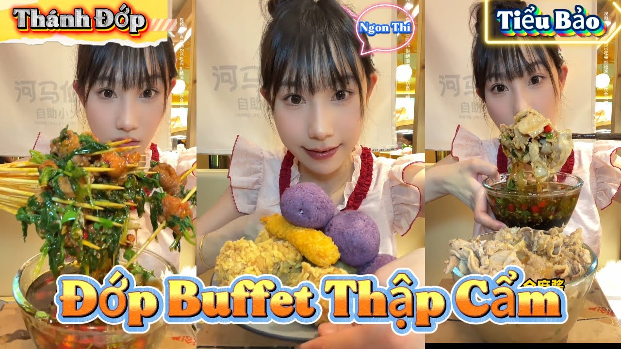Hôm Nay Tiểu Bảo lại lên Clips Dài ' Đớp Buffet Thập Cẩm  '#thanhdop #mukbang #food
