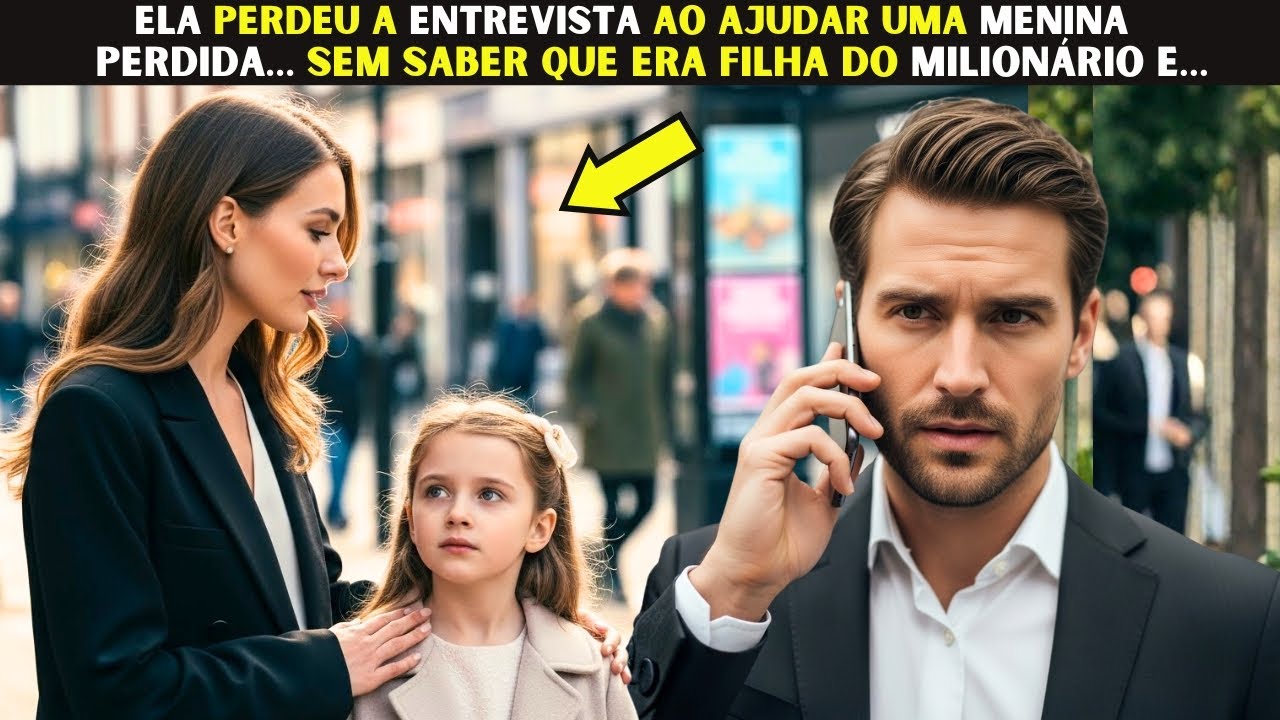 Ela perdeu a entrevista ao ajudar uma menina perdida… sem saber que era filha do Milionário e…