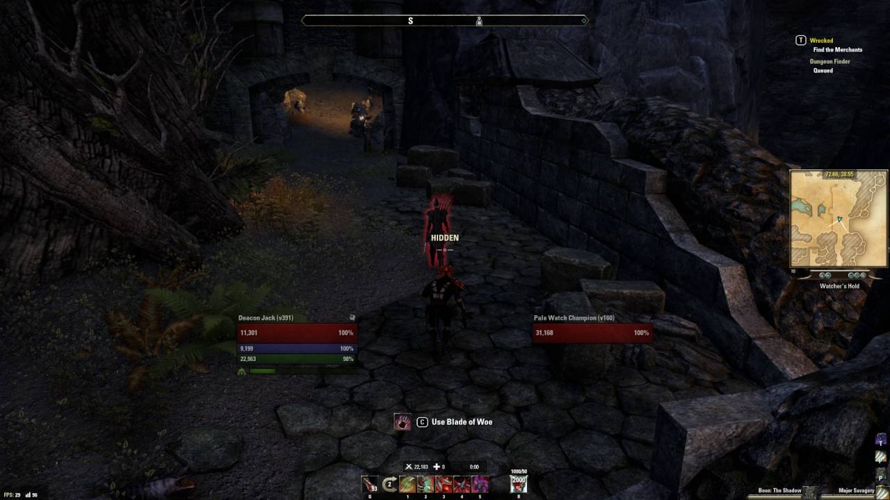 Blade of Woe in action (Nightblade)