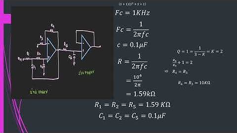 Analog Butterworth Low pass filter design