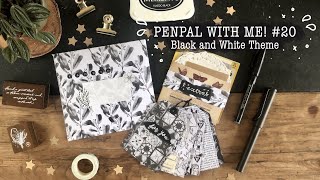 Penpal with me I Black and White Theme I soft music 🖤 screenshot 1