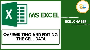 How to Overwrite and edit the cell content ? || MS-Excel || SKILLCHASER