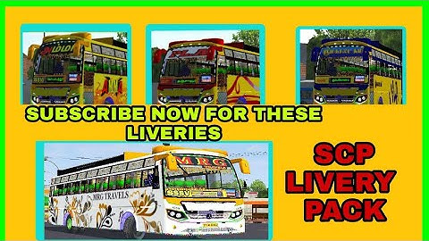FOUR LIVERIES FOR SCP BUS MOD / RELEASE AFTER 120 SUBSCRIBERS / SUBSCRIBE NOW