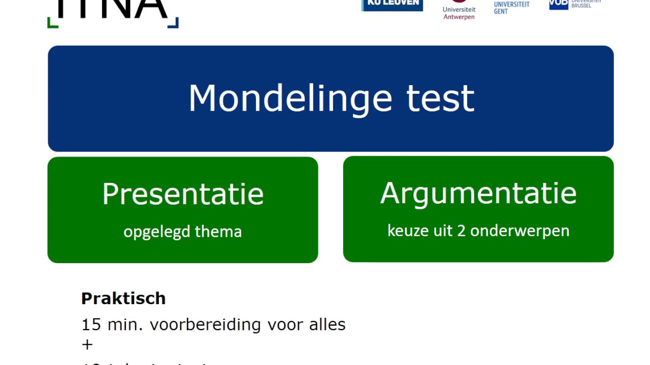 ITNA mondelinge test instructiefilmpje