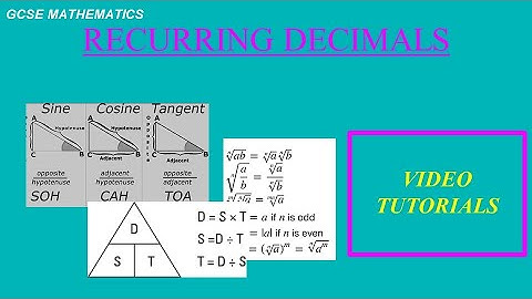 GCSE Mathematics Recurring Decimals (Grade 6).