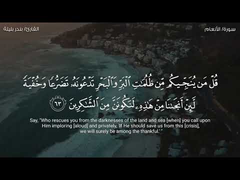 قل من ينجيكم من ظلمات البر والبحر كردية خلابة للشيخ بندر بليلة