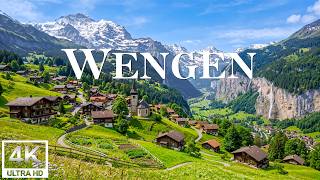 Wengen 4K - Alpine Village Paradise | Snow-Capped Peaks & Peaceful Swiss Scenery screenshot 4