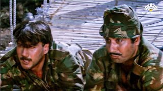 Download Lagu A soldier cannot leave his comrade alone on the battlefield. Jackie Shroff Raj Babbar Fight Action MP3