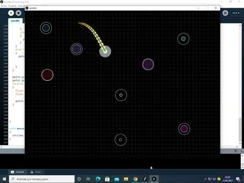 Processing (Java) Lovely Caterpillar