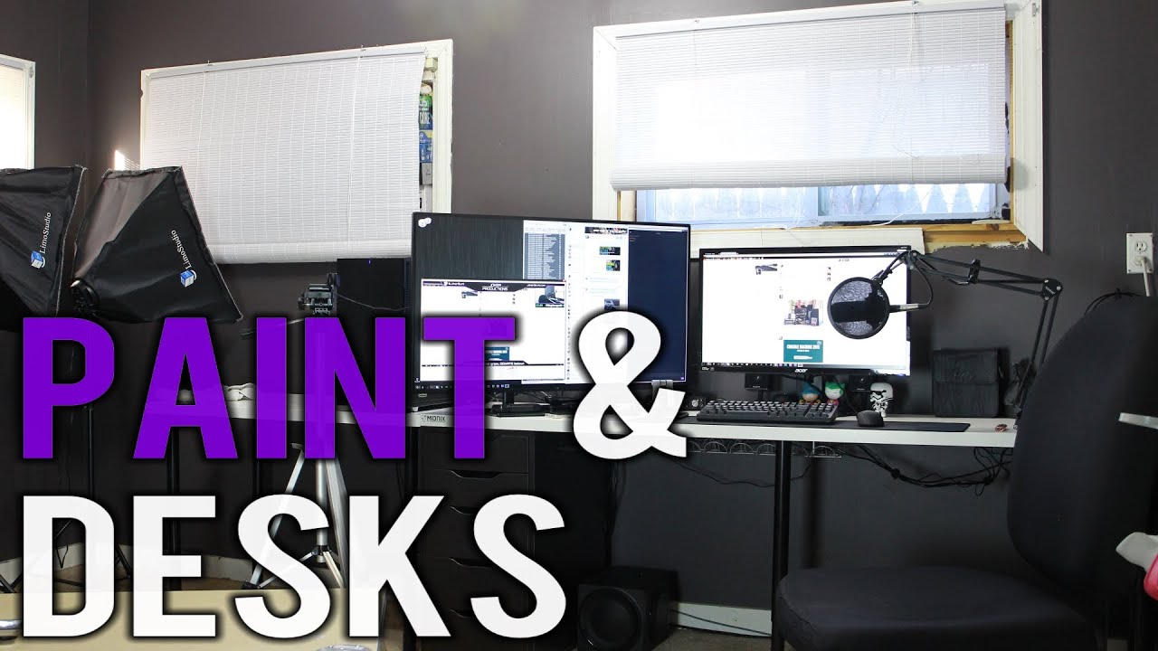 Painting Office & New Desks Sluntvlog 2 YouTube