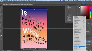 Text Effects and Save as PDF in Photoshop