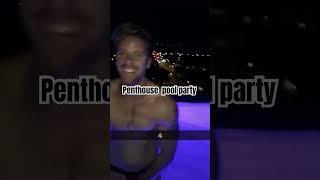 Caught in a penthouse pool