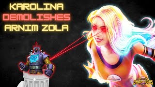 Karolina Dean Vs Arnim Zola - Battlegrounds - Mcoc