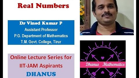 IIT JAM Preparation with Dr Vinod: Topology of Real Numbers