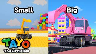 Learn Opposites! | Nursery Rhymes for Kids | Small VS Big | Tayo Color Song | Tayo the Little Bus