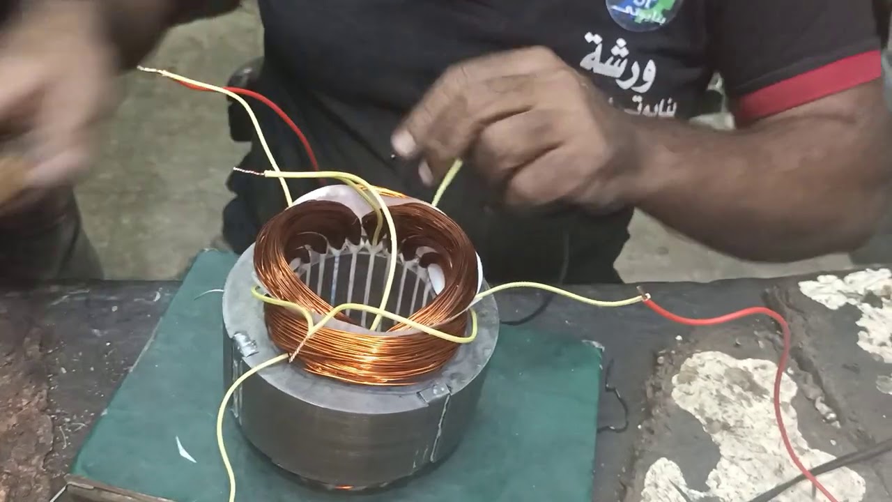 توصيله التوالى فى موتور سريع ٣٠٠٠ لفه مع الشرح بالتفصيل