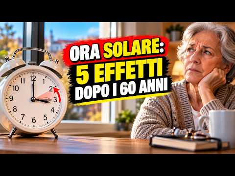 Video Dopo i 60 il cambio dellora si sente di più? Ecco 5 possibili effetti