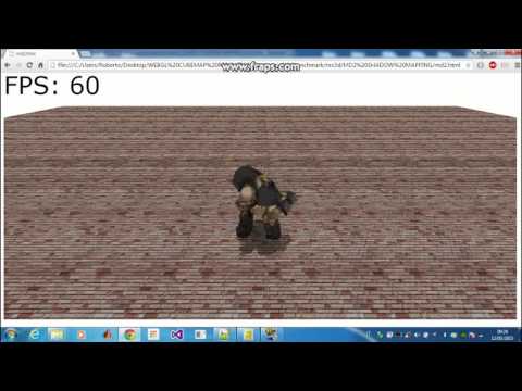 WebGL my engine md2 Quake 2 loader & shadow mapping