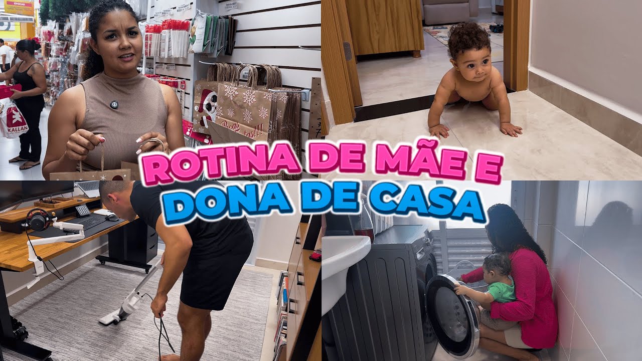ROTINA DE MÃE E DONA DE CASA 🏠💙 | Compras, Presentes de Natal e Cuidando do Lar