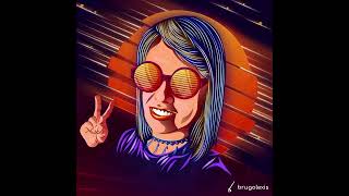 U rock - Short animation with retro 80s vector portrait