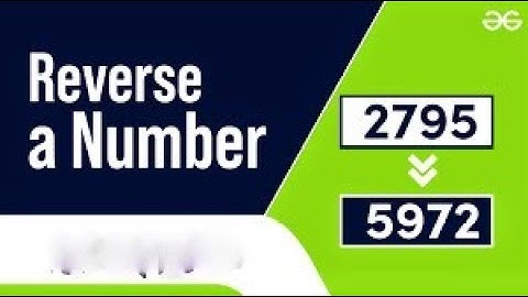 Reverse digits #java #geeksforgeeks #coding #python #csharp #javascript #html #visualstudio2022