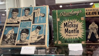 Vintage sports memorabilia booth The National 2024 - Jon English Antique Sports NSCC