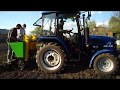 Посадка картоплі трактором ДТЗ та польською 2-х рядною картоплесаджалкою