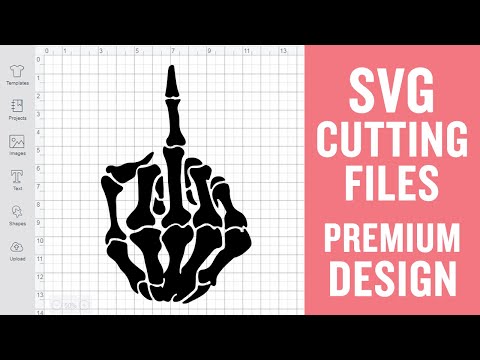 Middle Finger Skeleton Svg Cutting Files for Silhouette Premium cut SVG