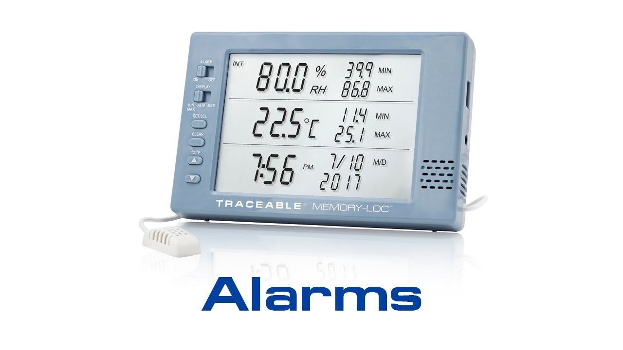 MemoryLoc Datalogging Traceable Hygrometer Alarm Instructional Video