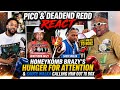 Honeykomb Brazy EXPOSED for Clout Chasing? Sauce Walka Wants to BOX! Pico &amp; DeadEnd Redd REACT