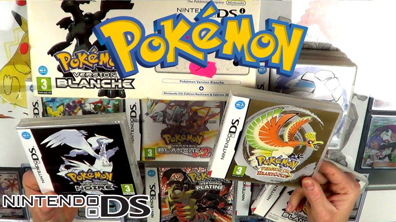 MES JEUX POKEMON SUR NINTENDO DS ( OR ARGENT PLATINE ) UNE TRES