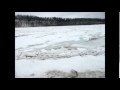 Ice Jam Release Video from Sunday, Dec 14 near Wade