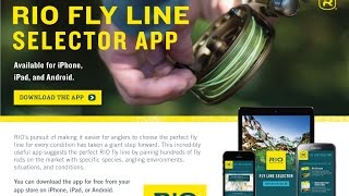 Introducing RIO's new Fly Line Selector App screenshot 2