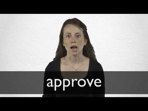 How to pronounce APPROVE in British English