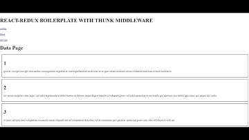 react redux boilerplate