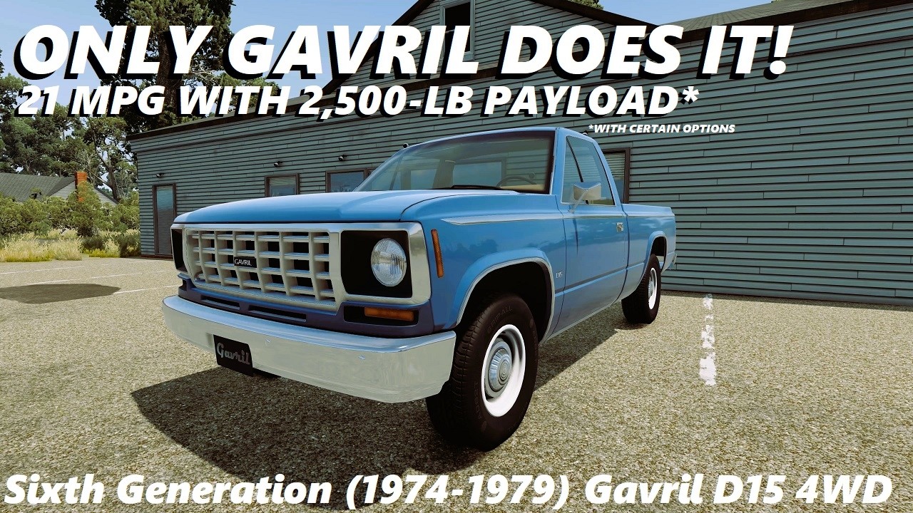 BeamNG.drive (Mod) Freeroam: Texas, USA - 1974 Gavril D15 V8 4WD