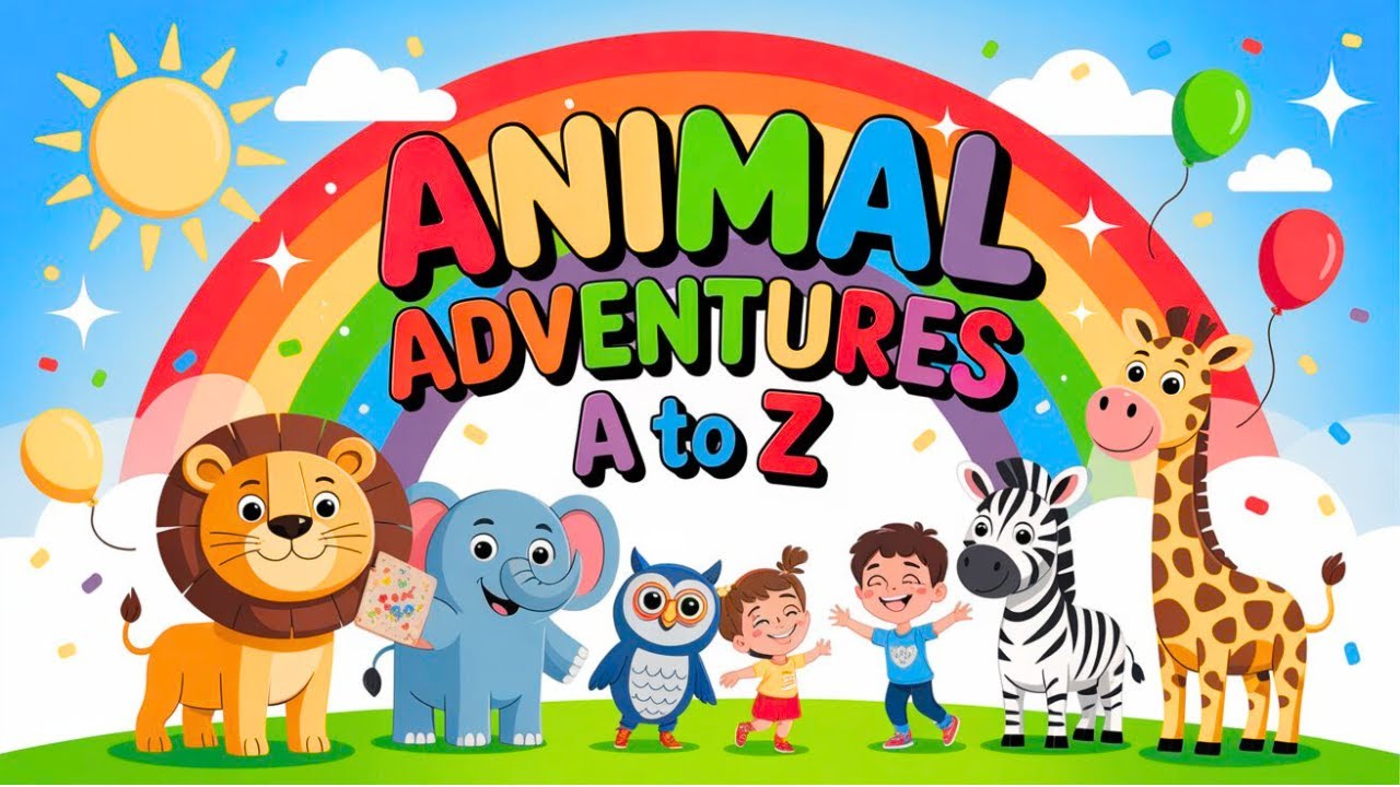 Animal Adventures A to Z | Fun Alphabet Animal Song for Kids | Learn ...