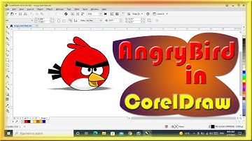 How to make Angry Bird In CorelDraw || Angry Bird  || CorelDraw Amazing Design
