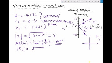 Converting Complex Numbers from Cartesian Form to Polar Form