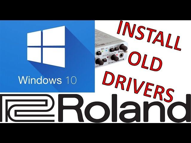 Tutorial] [Newest Method] Install old Roland/Edirol drivers on