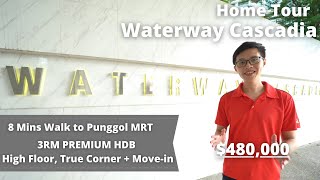 SALE - High Floor 3RM Premium HDB @ 315A Punggol Way, Waterway Cascadia - 8 Mins Walk to Punggol MRT