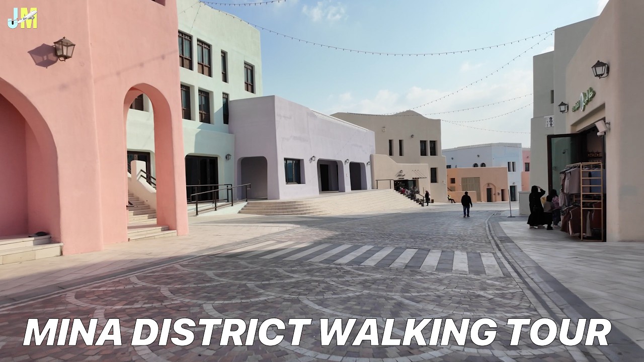 [4K] Mina District and Mina Corniche BEAUTIFUL WALKING TOUR!